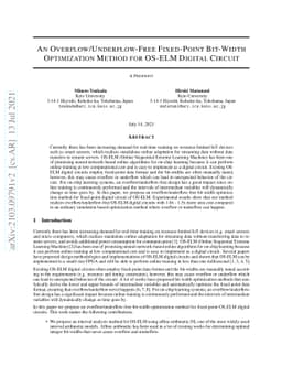 An Overflow/Underflow-Free Fixed-Point Bit-Width Optimization Method for
  OS-ELM Digital Circuit