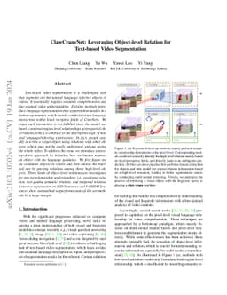 ClawCraneNet: Leveraging Object-level Relation for Text-based Video
  Segmentation