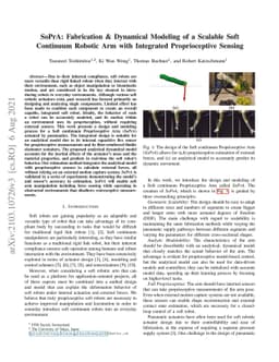 SoPrA: Fabrication & Dynamical Modeling of a Scalable Soft Continuum
  Robotic Arm with Integrated Proprioceptive Sensing