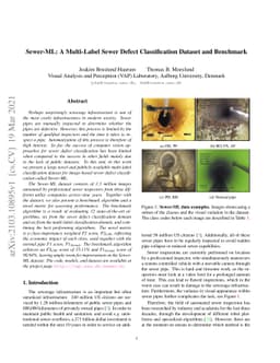 Sewer-ML: A Multi-Label Sewer Defect Classification Dataset and
  Benchmark