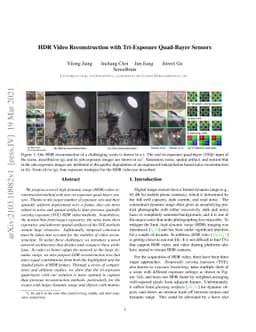 HDR Video Reconstruction with Tri-Exposure Quad-Bayer Sensors