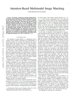 Attention-Based Multimodal Image Matching