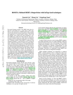 ROSITA: Refined BERT cOmpreSsion with InTegrAted techniques