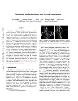 Multimodal Motion Prediction with Stacked Transformers
