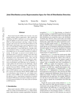Joint Distribution across Representation Space for Out-of-Distribution
  Detection