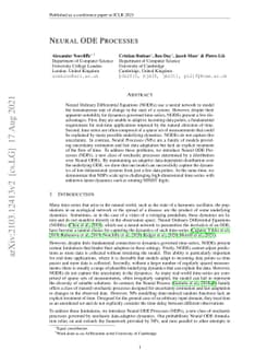 Neural ODE Processes