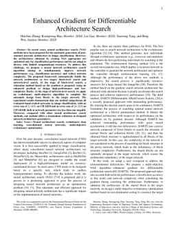 Enhanced Gradient for Differentiable Architecture Search