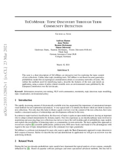 TeCoMiner: Topic Discovery Through Term Community Detection