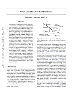 Meta-Learned Invariant Risk Minimization