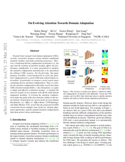 On Evolving Attention Towards Domain Adaptation