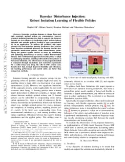 Bayesian Disturbance Injection: Robust Imitation Learning of Flexible
  Policies
