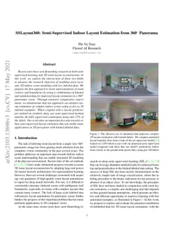 SSLayout360: Semi-Supervised Indoor Layout Estimation from 360-Degree
  Panorama