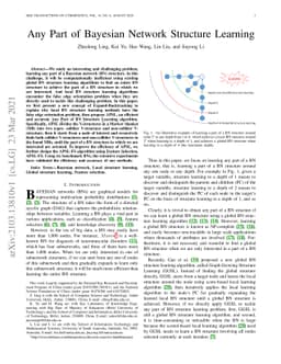 Any Part of Bayesian Network Structure Learning