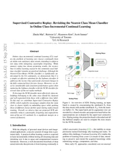 Supervised Contrastive Replay: Revisiting the Nearest Class Mean
  Classifier in Online Class-Incremental Continual Learning