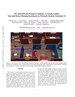 The ThreeDWorld Transport Challenge: A Visually Guided Task-and-Motion
  Planning Benchmark for Physically Realistic Embodied AI