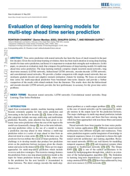 Evaluation of deep learning models for multi-step ahead time series
  prediction