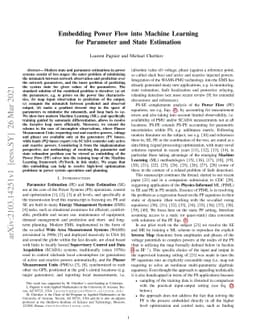 Embedding Power Flow into Machine Learning for Parameter and State
  Estimation