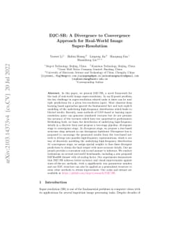 D2C-SR: A Divergence to Convergence Approach for Real-World Image
  Super-Resolution