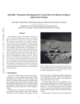 SegVisRL: Visuomotor Development for a Lunar Rover for Hazard Avoidance
  using Camera Images