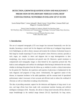 Detection, growth quantification and malignancy prediction of pulmonary
  nodules using deep convolutional networks in follow-up CT scans