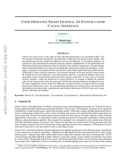 User-Oriented Smart General AI System under Causal Inference