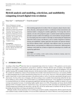 Hybrid analysis and modeling, eclecticism, and multifidelity computing
  toward digital twin revolution