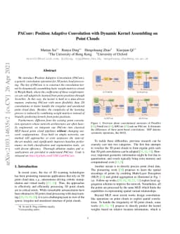 PAConv: Position Adaptive Convolution with Dynamic Kernel Assembling on
  Point Clouds