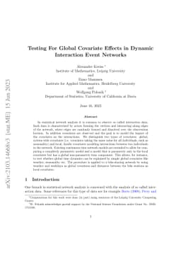 Testing For Global Covariate Effects in Dynamic Interaction Event
  Networks