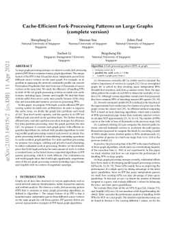 Cache-Efficient Fork-Processing Patterns on Large Graphs