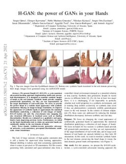 H-GAN: the power of GANs in your Hands