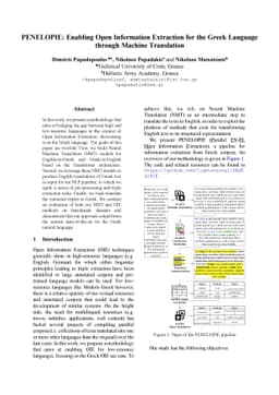 PENELOPIE: Enabling Open Information Extraction for the Greek Language
  through Machine Translation