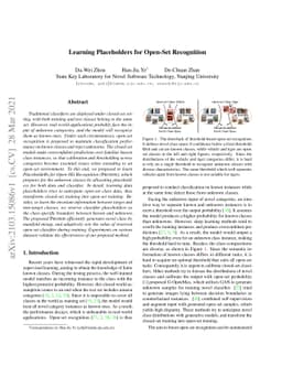 Learning Placeholders for Open-Set Recognition