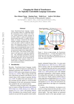 Changing the Mind of Transformers for Topically-Controllable Language
  Generation