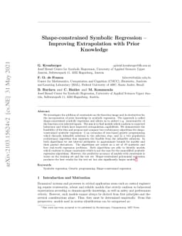 Shape-constrained Symbolic Regression -- Improving Extrapolation with
  Prior Knowledge