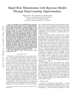 Rapid Risk Minimization with Bayesian Models Through Deep Learning
  Approximation