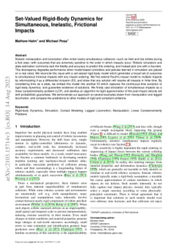 Set-Valued Rigid Body Dynamics for Simultaneous, Inelastic, Frictional
  Impacts