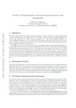 Synch: A framework for concurrent data-structures and benchmarks