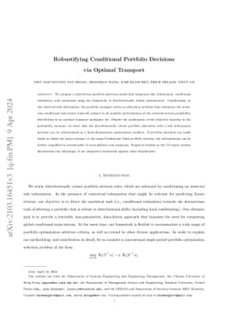 Robustifying Conditional Portfolio Decisions via Optimal Transport