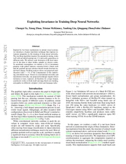 Exploiting Invariance in Training Deep Neural Networks
