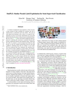 SimPLE: Similar Pseudo Label Exploitation for Semi-Supervised
  Classification