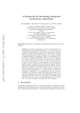 A Framework for Knowledge Integrated Evolutionary Algorithms
