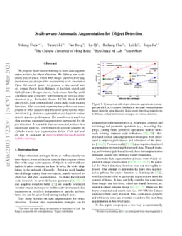 Scale-aware Automatic Augmentation for Object Detection