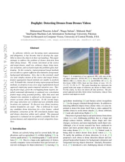 Dogfight: Detecting Drones from Drones Videos