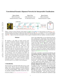 Convolutional Dynamic Alignment Networks for Interpretable
  Classifications