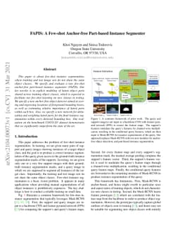 FAPIS: A Few-shot Anchor-free Part-based Instance Segmenter