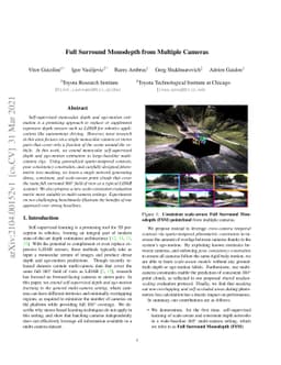 Full Surround Monodepth from Multiple Cameras