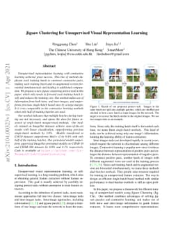 Jigsaw Clustering for Unsupervised Visual Representation Learning