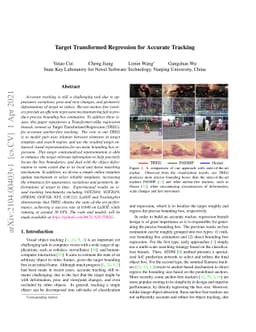 Target Transformed Regression for Accurate Tracking