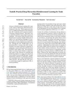 TradeR: Practical Deep Hierarchical Reinforcement Learning for Trade
  Execution