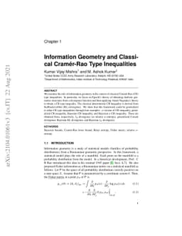 Information Geometry and Classical Cramér-Rao Type Inequalities